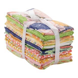 Makaya Fat Quarter Bundle, 12 pack Multicoloured 45 x 52 cm