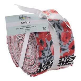 Pop of Red Jelly Roll, 20 pieces Multicoloured 6.3 x 109 cm