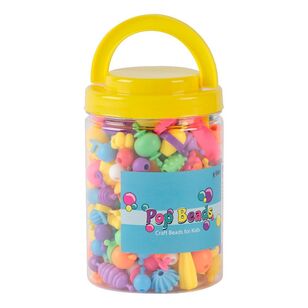 Ribtex Pop Beads Tub Multicoloured