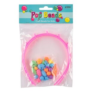 Ribtex Pop Beads Headband 2 Pack Multicoloured