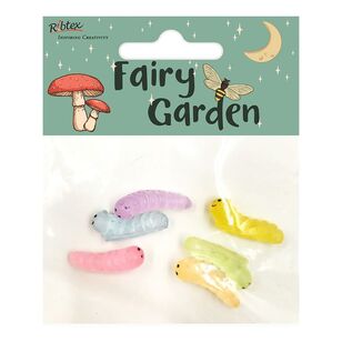 Ribtex Fairy Garden Mini Glow in the Dark Worms Multicoloured