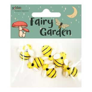 Ribtex Fairy Garden Mini Bees Yellow
