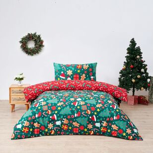 Jolly & Joy Festive Dreams Quilt Cover Set Multicoloured