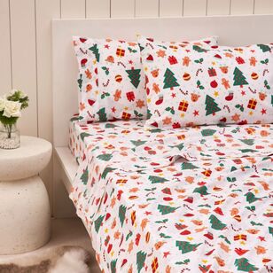 Jolly & Joy Festive Dreams Sheet Set Multicoloured