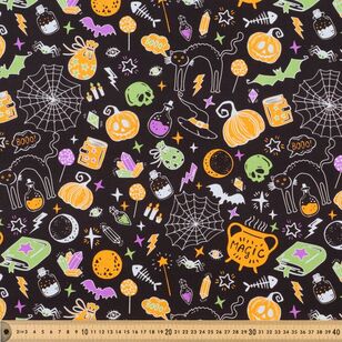 Halloween Pumpkin Patch 112 cm Cotton Fabric Multicoloured 112 cm