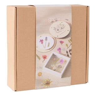 Mindful Creations DIY Round Flower Press Kit Multicoloured