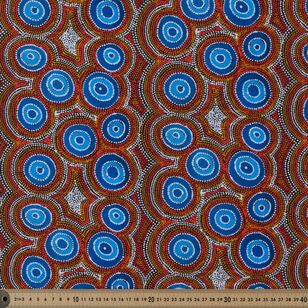 Napaljarri-warnu Jukurrpa (Seven Sisters Dreaming) 112 cm Poplin Fabric Multicoloured 112 cm