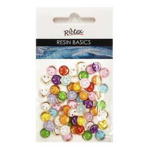 Ribtex Resin Basics Smileys Mix  Multicoloured