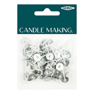 Arbee 2.6 cm Tealight Candle Wick Silver White