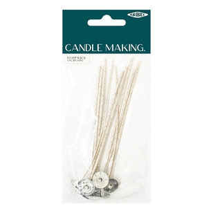 Arbee 15 cm Hemp Candle Wick Silver Natural