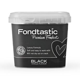 Fondtastic Fondant 1kg Tub Black Black 1 kg