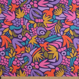 Ellie Whittaker Forest 112 cm Cotton Poplin Fabric Multicoloured 112 cm