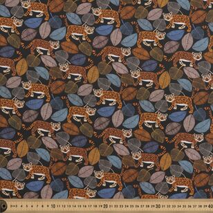 Jocelyn Proust Leopards 112 cm Cotton Poplin Fabric Multicoloured 112 cm