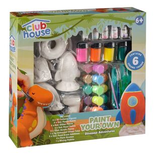 Club House Paint Your Own Dino & Friends Multicoloured