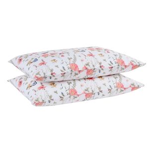 KOO Printed Washed Cotton 2 Pack Pillowcases Multicoloured Standard