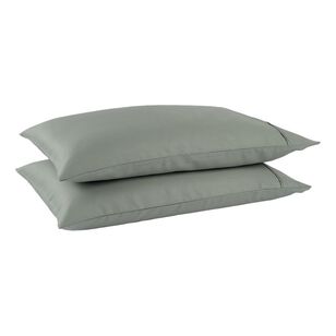 Logan & Mason 1200 Thread Count CVC Standard Pillowcase 2 Pack Sage Standard