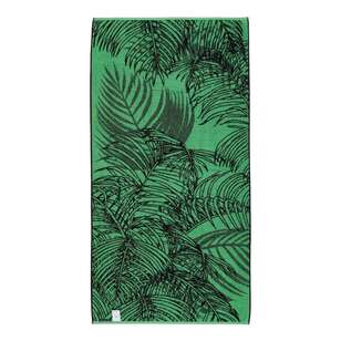 Logan & Mason Jacquard Beach Towels Black 80 x 160 cm