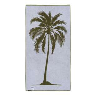 Logan & Mason Jacquard Beach Towels Khaki 80 x 160 cm