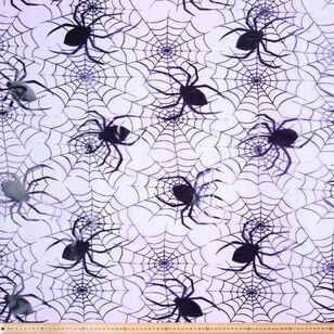 Halloween Giant Spider 140 cm Organza Fabric Purple 140 cm