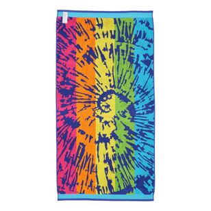 Brampton House Jacquard Beach Towels Tie Dye 75 x 150 cm