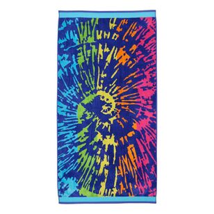 Brampton House Jacquard Beach Towels Tie Dye 75 x 150 cm