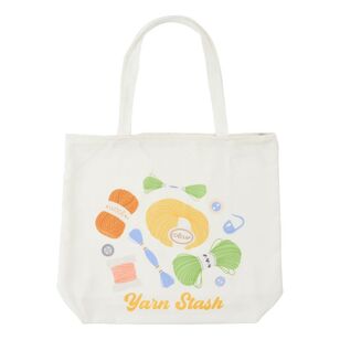 Crafters Choice Yarn Stash Tote Bag Natural