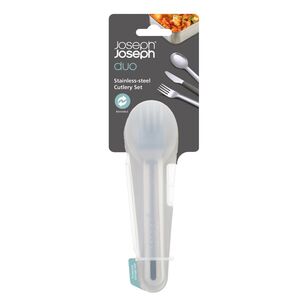 Joseph Joseph Duo Steel Travel Cutlery Set Grey