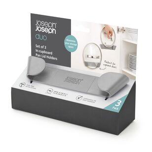 Joseph Joseph Duo Pan Lid Holders 3 Piece Grey