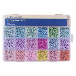 Crafters Choice Pastel Seed Beads Assorted