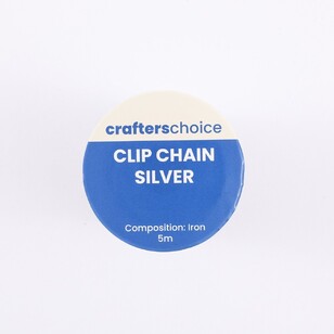 Crafters Choice Clip Chain Silver Multicoloured 5 m