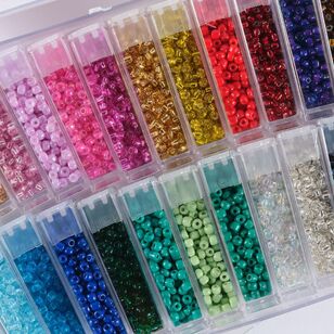 Crafters Choice Seed Bead in Containers Set Assorted 3 mm