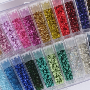 Crafters Choice Seed Bead in Containers Set Multicoloured 3 mm