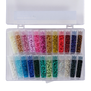 Crafters Choice Seed Bead in Containers Set Multicoloured 3 mm