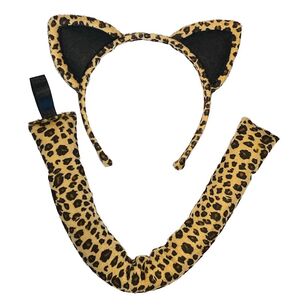 Amscan Leopard Headband & Tail Costume Accessory Multicoloured