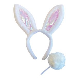 Amscan Bunny Headband & Tail Costume Accessory Multicoloured