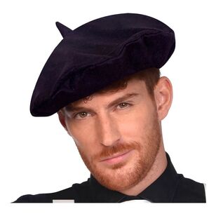 Amscan Black Classic Beret Multicoloured