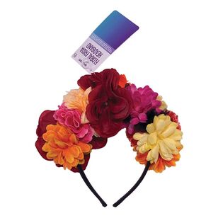 Amscan Floral Frida Bright Headband Multicoloured