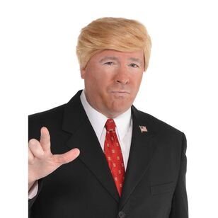 Amscan Combover Presidential Candidate Wig Multicoloured