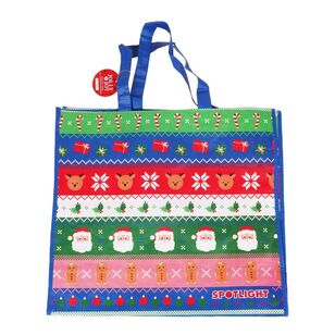 Jolly & Joy Christmas Jumper Shopping Bag Multicoloured Large