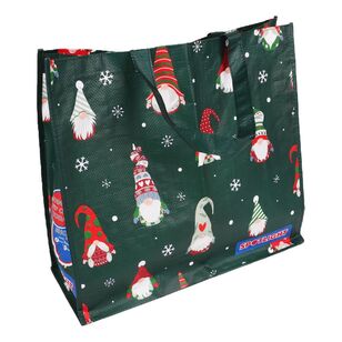 Jolly & Joy Christmas Gnomes Shopping Bag Green Large