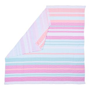 KOO Elite Boca Square Beach Towel Coral