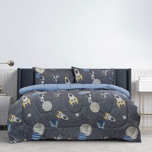 Kids House Space Explorer Comforter Set Navy