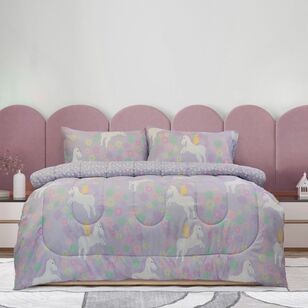 Kids House Rainbow Dreams Comforter Set Lilac