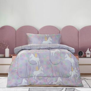 Kids House Rainbow Dreams Comforter Set Lilac