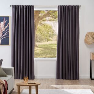 Emerald Hill Morris Blockout Concealed Tab Top Curtains Coal