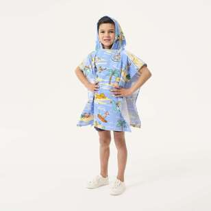 KOO Kids Hooded Beach Towels Blue 60 x 120 cm