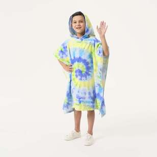 KOO Kids Large Hooded Poncho Blue 75 x 150 cm