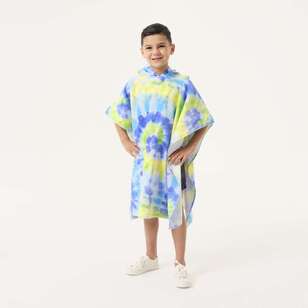 KOO Kids Large Hooded Poncho Blue 75 x 150 cm