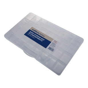 Crafters Choice 32 Compartment Basic Storage Box Clear