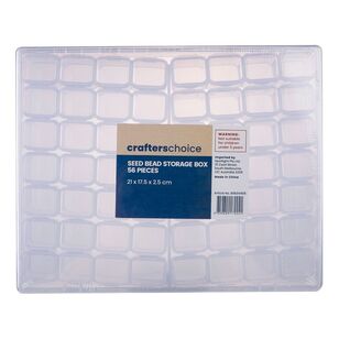 Crafters Choice 56 Piece Seed Bead Storage Box Assorted